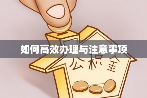 斗门如何高效办理与注意事项