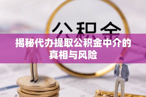 斗门揭秘代办提取公积金中介的真相与风险
