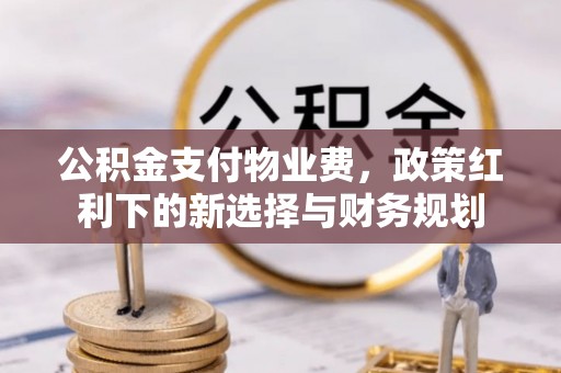 斗门公积金支付物业费，政策红利下的新选择与财务规划