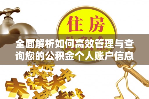 斗门全面解析如何高效管理与查询您的公积金个人账户信息
