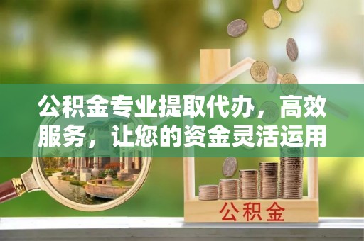 斗门公积金专业提取代办，高效服务，让您的资金灵活运用