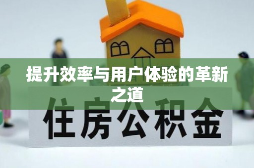 斗门提升效率与用户体验的革新之道